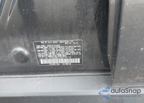 2010 Subaru Forester 2.5X from USA, damaged, VIN JF2SH6BC3AH779118